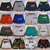 Just Don XS-XXXL Neue Taschen-Basketball-Shorts, lässige Sport-Hip-Pop-Hose mit Taschen, Reißverschluss, Jogginghose, Baseball, Fußball, atmungsaktiv