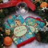 2pcs/Set Weihnachtshandschuhe Dekorationen Ofen Schnitthuße Frohe Weihnachten für Heimdekoration Weihnachtsfest Navidad Noel Neujahr