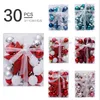 Party Decoration 30 Pieces Christmas Balls Solid Color Ball Decorative Artware Festival Ornament för Home Office Schools 2022 Fashion