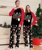 Family Matching Outfits Christmas Parentchild Set European And American Cartoon Print Crew Neck Long Sleeve Holiday Pajamas 220913