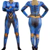 Scenkläder tryckta kostymer jumpsuit robot anime jumpsuits kvinnor män film karneval festkläder cosplay bodysuit rompers