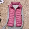 Piumino da donna Autunno Inverno Donna Piumino ultraleggero Piumino d'anatra bianco Parka Gilet senza maniche da donna Taglie forti 4XL 220913