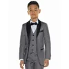 Men's Suits Blazers White Boy Suit Set Kids 3 Pieces Suits for Weddings Suits Children Formal Dress for Boys Kids Tuxedo JacketPantsVestTie 220912