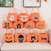 UPS MOQ 20pcs Halloween Basket Pumpkin Bag Props embrulhando crianças lidam