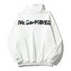 Jacket designer top version design JI new letter print minimalist men and women couple half zip loose sweater