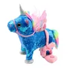 2022 New Electronic Plush Toys 30cm Electric Unicorn Walking And Singing Plush Toy Doll C10