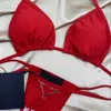 gucci burberry chanel versace fendi prada louis vuitton balmain dolce gabbana Вы Femmes Bikinis Mode Triangle inversé Maillots de bain Femmes Maillot de bain High Element Bikini F