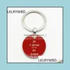 Keychains Fashion Good Super Papa Keychain Convex Glass Pendant Keychains Mens Gifts Fathers Day Series You Are Dadly Keyring Sport1 Dhsmh