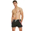 Heren badmode zomer heren sport hardloop shorts snel droge ademende jogging tracksuit broek elastische taille sexy mannelijke losse bodem met gaas voering J220913