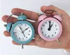 Cute Mini Metal Round Alarm Clock Desk Table Electronic Digital Clock Bedroom Living Room Creative Home Decoration