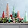 Dekoracje świąteczne 8pcs Mini Tree Zestaw do domu Natal Navidad Table Rok Ozdar dzieci Prezent 220912