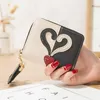 Wallets Fashion Coin Busses Cards Id Holder Tassel Zipper Heart Moneybags Mulher Sacos de carteira Lady Girls Short Girls NoteCase Flap