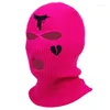 Berets Bonnet Neon Balaclava Three-hole Ski Mask Tactical Full Face Winter Hat Party Limited Embroidery Gifts 2022