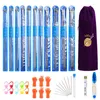 Sewing Notions & Tools 22pcs Knitting Needles Set - 11 Pairs Hollow Stainless Steel Single Pointed Sweater Needle Kit Clothes DIY