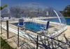 Aufblasbare Pools decken transparente Whirlpool-Schwimmbad-Blasenkuppelzelt-Winter ab