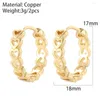 Hoop oorbellen rond voor vrouwen geometrische echte goudkleur Koreaanse oorbel Piercing koperen pave Crystal CZ Fashion Jewelry 2022