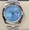 Classic Men's Watch Double Calendário Semana de 40 mm Resistente a Sapphire Sapphire Aço inoxidável Botão original 904L Movimento mecânico totalmente automático
