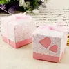 Emballage cadeau 50pcs boîtes de bonbons coeur d'amour avec ruban faveurs boîte de cadeaux baptême bébé douche souvenirs de mariage cadeaux pour la fête d'invité 220913