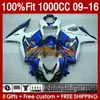 Carenados de inyección para SUZUKI GSXR-1000 K9 GSXR 1000 CC 151No.30 GSXR1000 09 10 11 12 13 14 15 16 1000CC 2009 2010 2011 2012 2013 2014 2015 2016 Carenado OEM Azul de fábrica