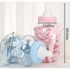 Gift Wrap Transparent Milk Bottle Shape Candy Box Baptism Christening Birthday Party Favors