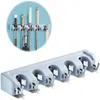 Крючки 3 стили Mop Broom Holder Rack Croank Crowe Want Want Want Mount Herese Hanger с органайзером для инструментов для колесного сада