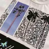 maglietta da uomo firmata T-shirt da uomo Cav Empt 100% cotone Alta qualità Ricevi Antenna C.e Cavempt t Coconut Tree Print Maglietta da uomo pura firmata