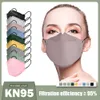 Volwassen Morandi Color KN95 Masker Wegwerp Dust-Proof Protive Fish-Type 4-laags 4-laags