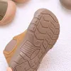 Stiefel Kinder Kurze Stiefel Herbst Mädchen Mode Leinwand Schuhe Jungen Anti-slip Casual Schuhe Baby Niedlichen Einzelnen Tuch Stiefel 220913