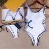 Kadın mayo mayoları bikini klasik f2 mektup baskılı bra bodysuit bikinis yaz mayo bir iki parçalı plaj tasarımcısı takım elbise
