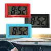 ديكورات داخلية بسيطة 1pc شاشة LCD Mini الشاشة الرقمية Clock Car Dashboard Clocks Mechanics Mechanics Quartz Home Study Accessories Gift