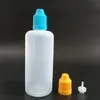 100 ml PE-Kunststoff-Tropfflaschen, kindersichere, sichere Kappen, Spitzen, E-Flüssigkeitsbehälter