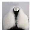 Женская зима теплая мода имитация лиса мех воротники шарфы искусственные шарфы мехового кролика T220802