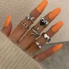 Women Ring Set Bague Femme Matching Rings Bohemian Schmuck Finger Rings