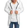 Herrenjacken Herrenjacke Reißverschluss Weiche Langarm Lässige Hoodies Longline Slim Fit Kapuzen-Cardigan Streetwear für Outdoor-Herrenbekleidung 220912