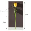 Faux Floral Greenery 1Pcs New Silk Luxury Open Tulip 52Cm Artificial Flower Real Touch Fake Bouquet For Wedding Decoration Home Yarn Decor J220906