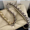 10A Retro Mirror Quality Designer Bag Autumn and Winter Women' Leather Pillow 19 Flap 26CM Crobody Claic Fahion Ladie Flip Tofu Gold Chain Imitation Original