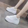 Kledingschoenen dames sneakers 8 cm dikke bodem dames flats casual platform platte veter lederen creppers meisjes lolita mary janes 220913