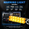 4 in 1 Car Led Strobe Warning Signal Grille Flashing Light 6LED Fireman Beacon Traffic Lamp 12V Red Blue Motorcycle Auto