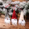 Kerstdecoraties 2023 Gelukkige jaar ornamenten Diy Xmas Gift Santa Claus Snowman Tree Hang Doll Hang voor Home Noel Natal 220912