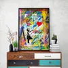 Peinture sur toile Never Give Up Motivational Abstract Posters Prints Wall Graffiti Art Pictures for Living Room Wall Decor Cuadros NO FRAME