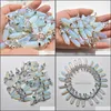 Charms Glass Opal Hexagonal Pillar Charms Stone Handmade Sier Color Pendants For Jewelry Making Wholesale Drop Delivery Dhseller2010 Dhz0P