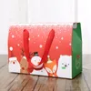 Подарочная упаковка 12 штук Claus Snowman Candy Cookie Pookie Gormant Hand Dift Bag для вечеринки Diy Pacercard упаковочная сумка большая рождественская упаковка 220913