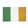 90x150cm vert blanc orange irlandais c'est-à-dire irlande drapeau bannière drapeaux pour fête de fête