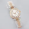 EWF 31mm 278271 ETA A2688 Automatic Ladies Watch Two Tone Rose Gold White Roman Dial JubileeSteel Bracelet Super Edition Womens Same Series Card Puretime E5