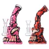 Unique Glass Bongs Halloween Style Heady Hookahs Showerhead Perc Percolator Octopus Bongs Oil Dab Rigs 14mm Female Joint Water Pipes With Bowl