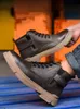 Boots Safety Men Steel Toe Cap antismash antipuncture عالية العمل منظمة Antiscalding Appled Winter Shoes 220913