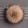 Keychains MPPM % Real Raccoon Fur Pom Accessories Chain Mixed Colors Big Size Ball Bag Accessories Keychain Fur T220909