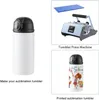 Sublimation Blanks Kids Water Bottle 12 OZ White Straight Tumbler Sippy Up Cup with Black Lid FY5576 ss0112