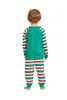 Family Matching Outfits Christmas Matching Family Pajamas Set Letter Print Xmas Outfit Father Mother Kid Deer TopStripe Pants Jammies Baby Romper 220913