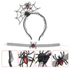 Bandanas spindel pannband kostym choker huvudstycke spets tillbehör parti halsband spindelweb hårhuvud web båge cosplay pannband boppers